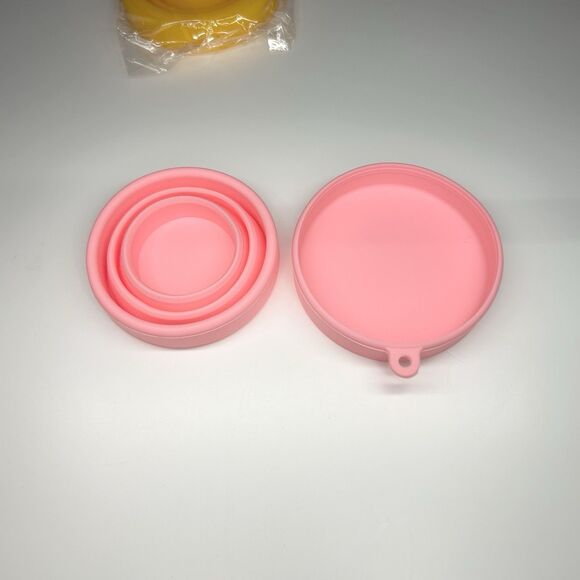 2-Pack Silicone Retractable Water Cup Travel Camping Outdoor Collapsible Cups - Picture 4 of 6